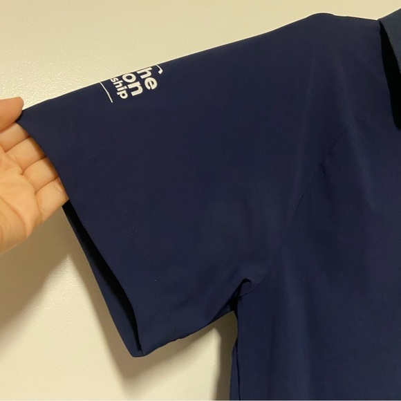 Foray Golf Navy short sleeve shirt Polo Size Medium - Picture 4 of 9